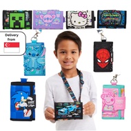 ✅[Authentic] Smiggle Kids Wallet Smiggle wallet Lanyard Wallet for girls for Boys Stitch Hello Kitty
