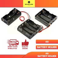 [MaxShure] AA Battery Holder - 2 / 3 / 4 Slots Battery AA Holder with Wire Lead ONLY