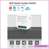 SIXWGH Mini Smart Curtain Switch WiFi Tuya 2 CH Control Module 10A - WHD09
