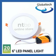 GLOBALTECH 20Watt 6" Round LED Panel Light / Slim Down Light With Driver - Daylight