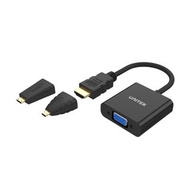 UNITEK HDMI to VGA Adapter with 3.5mm for Stereo Audio plus Mini &amp; Micro HDMI Adapter