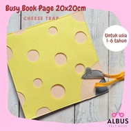Busy Book Page 20x20cm Cheese Trap Custom Busy Book Quiet Book Page/ Flannel Busy Book/