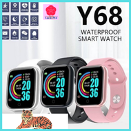 LuckyWd นาฬิกาอัจฉริยะ สมาทวอช  สมาทวอทช์ D20 Smart watch Y68 รองรับทั้ง Android และ IOS นาฬิกาข้อมือ  ผู้ชาย ผู้หญิง นาฬิกาควอทซ์