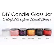 DIY Empty Candle Galss Jar Amber Clear Transparent Colorful Bottle/Bekas Botol Balang Kaca Lilin (90g)