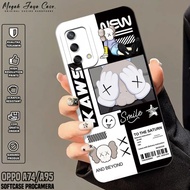 Softcase Oppo A74 / A95 4G - Case Oppo A95hp / A74 4G AES Motif - Silicone Oppo A95hp - Oppo A74hp -
