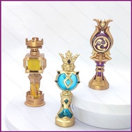 HT Genshin Impact Gnosis Model Dolls Venti Beelzebul Zhongli Plural Gnoses Metal Action Figure Toys 