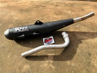 W110i ท่อRAN 110i ทรงเดิม ผ่าเปิดไส้แข่ง คอ28มิล ป้ายเลส แท้100% อะไหล่แต่ง ปี09-20 และ ปี2021ขึ้นไ