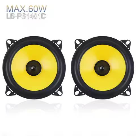 2pcs 4 inch 60W 88dB 2-Way Full Range Frequency Car Audio Stereo Coaxial Speaker Car Speaker Automob