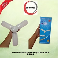 Foldable Fan blade LED Light Bulb 60W