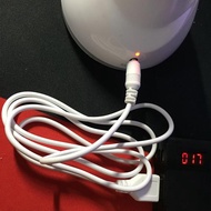MINISO臺燈充電線原配圓孔USB小風扇電源3.5mm接口5V 0.5A圓頭線