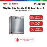 Máy Rửa Chén Độc Lập 14 Bộ Bosch HMH.SMS4HCI48E Series 4 Home Connect Chính Hãng - Bảo Hành 36 Tháng