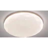 BRIGHT OBJECTIVES CEILING LAMP LED 15438-500 120WATT 3COLOUR CHANGING WHITE/WOOD 20"