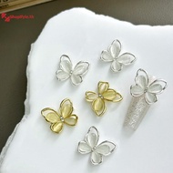 Shopifyle 5pcs 's Eye Glitter Nail Enhancement Charms Butterflies Assortment Resin 3d Nail Art Decor