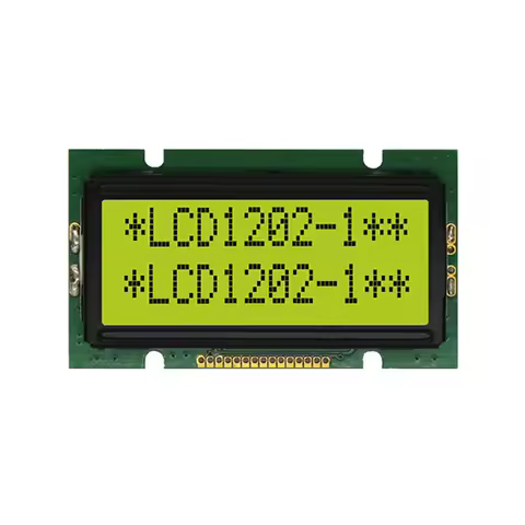 5V 1202 12X2 STN LCD Panel Compatible WH1202A LED Yellow Display Parallel Port 15P 1202A