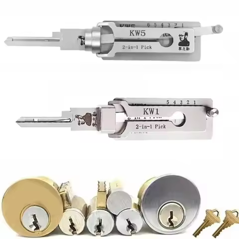 Locksmith LiShi 2 in 1 SC1 SC4 KW5 KW1 Tools Civil Lock Opener Hand Professional Locksmith Hand for 