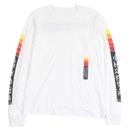 成色極佳的 CHROME HEARTS 100% 純棉長袖T卹，好萊塢製造，印有品牌標誌，白色，M碼，美國製造，男款