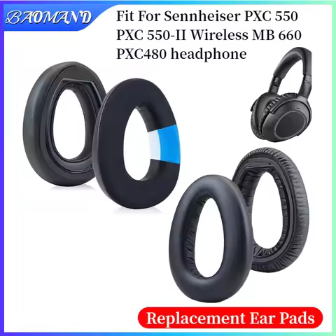 Replacement Earpads For Sennheiser PXC 550 PXC 550-II Wireless MB 660 PXC480 Ear Cushion Headphone E