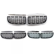 Diamond Style Grill For BMW 3 Series E90 E91 318i 320i 325i 328i 2005 2006 2007 2008 Gloss Black Front Bumper Kidney Gri