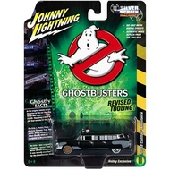 Diecast 1959 Cadillac Eldorado Ambulance Black Ghostbusters (1984) 1/64 Johnny Lightning JLSS005