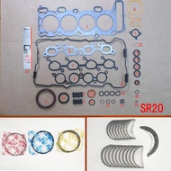 SR20DE SR20DET Engine Full gasket set kit main con rod bearing piston ring for Nissan 100 NX/Primera