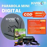 K-VISION INDOVISION SET TOP BOX (STB) & PARABOLA MINI DIGITAL TERMURAH