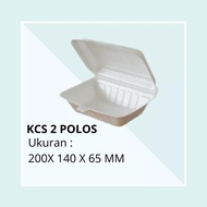 Styrofoam Lunch Box Kotak Makan Gabus KCS2 isi 100pcs (Packing Kardus)