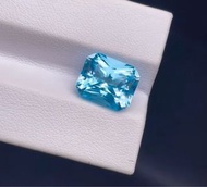 🌸天然聖瑪利亞色Topaz托帕石 6.75ct , 精工雷迪恩切工 超別緻 清新脫俗的藍色，裸石尺寸：11✖️9mm 喜歡的來👍