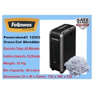 FELLOWES Powershred® 125CI Cross-Cut Paper Shredder / Shredder Machine / Office Shredder Mesin Penghancur Kertas