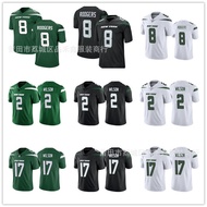 Same Day DeliveryJet New York Jets Rugby Jersey No. 8 Aaron Rodgers 2-Wilso Jersey