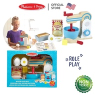(ของแท้ USA) เช็ตของเล่นทำขนม ทำเบเกอรี่ อาหาร Wooden Make-a-Cake Mixer Set Melissa & Doug ครัว รุ่น