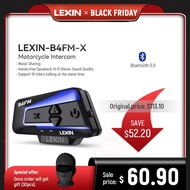 Lexin b4fm-x motorcycle intercom &amp; helmet headset 10 Rider 2000m Bluetooth music sharing fast ch