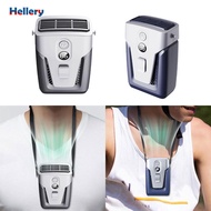 [Hellery] Portable Waist Fan Hanging Working Fan USB Body Fan Personal Fan for Climbing