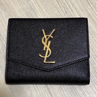 YSL UPTOWN粒面壓紋皮革小型錢包