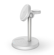 3 In 1 Magnetic Wireless Charger ปรับสําหรับ iPhone 16 15 14 13 PRO MAX iWatch 10 9 8 AirPods Pro Fa
