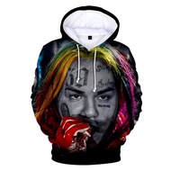 6IX9INE 3D Hoodies Sweatshirt Men/women Casual Long Sleeve Harajuku Teenage Hoodies Hip Hop Boys/gir