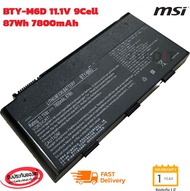 (ส่งฟรี ประกัน 1 ปี)MSI แบตเตอรี่ โน๊ตบุ๊ค Battery Notebook MSI GX60 GX70 GT60 GT70 Series  BTY-M6D 