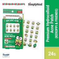 Simplyheal Keroppi & Friends Day & Night Premium Hydrocolloid Acne Patch 24s