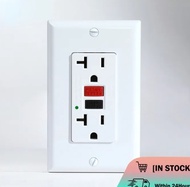 【COD】2-Gang GFCI Duplex Safety Outlet 20A 250v Universal Outlet With Ground