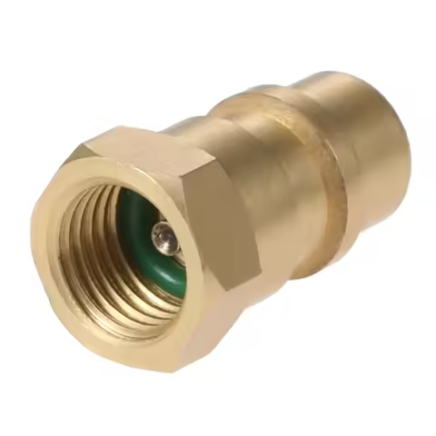 1Pc R12 R22 R502 Screw To R134A Fast Conversion Adapter Valve 1/4'' SAE To 8v1 Thread Brass Car Air-