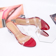 Transparent Women's Heels Casual Women's Glass Heel/ 01