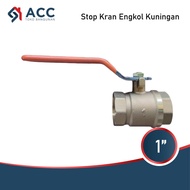 1" Brass Pipe Stop Valve 1 inch Brass Water Stop Valve