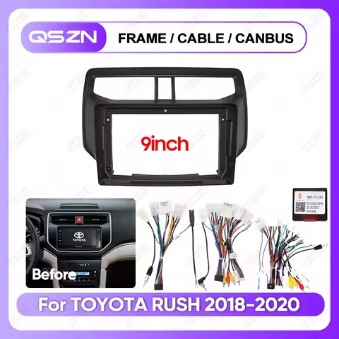 9INCH For Toyota Rush/Daihatsu Terios 2018-2020 Car Frame Fascia Adapter Android Radio GPS Stereo Au