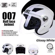 Motorcycle Helmet RXR 007 Open Face With ICC Single Visor Clear Lens Design