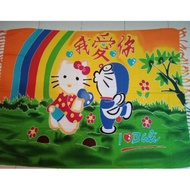 Promo Kain pantai bali 180x120cm tebal selimut anak motif doraemon hello kitty(X4N9) Ukuran Standar