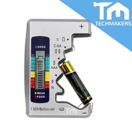 BT-168 Pro 1.2V/1.5V/3V/9V AA AAA LR44 CR2032 R14 18650 Cell Battery Checker Capacity Tester Univers