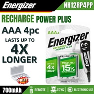 ORIGINAL 4PCS AAA ENERGIZER 700MAH RECHARGEABLE BATTERY AAA POWERPLUS
