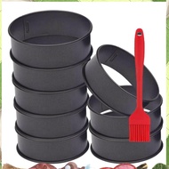 8 Pack Stainless Steel English Muffin Rings 4 Inch Crumpet Rings Nonstick Pastry Ring Mold,Egg Rings