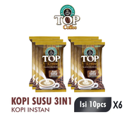 [Paket isi 6] TOP Coffee Kopi Susu 3 In 1 Pack 10x31gr