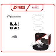 Remsa Front Brake Pad - Mazda 3 BM 2014