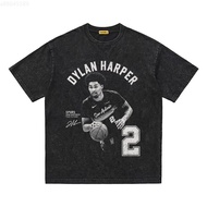 Dylan Harper Dylan Harper Dylan Harper St. Antonio Spurs American Washed Short T Short Sleeve Top Sh